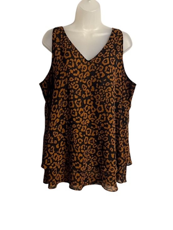 Lane Bryant Tops - Lane Bryant Leopard Print Flowy V-Neck Top SIZE:  18     #11